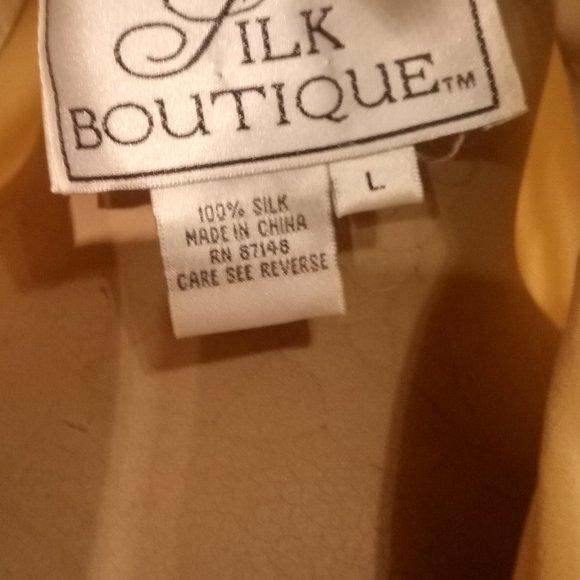 Vintage Silk boutiqueYellow long sleeve button up - Picture 12 of 12